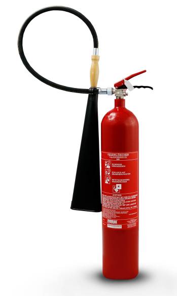 Mobiak 5 KG CO² Kohlendioxid Feuerlöscher EDV geeignet EN 3