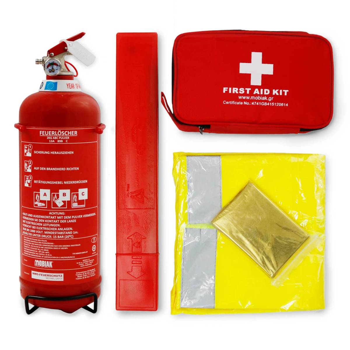 Feuerlöscher Notfall-Set 2kg Groß